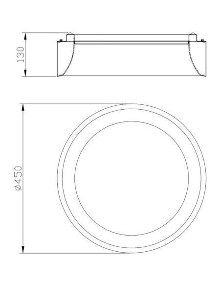 Plafonnier Led circulaire   4000K - Deko Light - Sculptoris 45 Leluminaireled.com