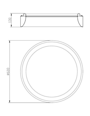 Plafonnier Led circulaire   4000K - Deko Light - Sculptoris 60 Leluminaireled.com