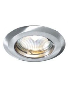 Support spot Led encastrable  rond alu brossé - Dekolight Leluminaireled.com