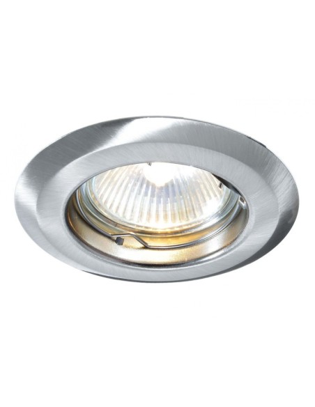 Support spot Led encastrable  rond alu brossé - Dekolight Leluminaireled.com