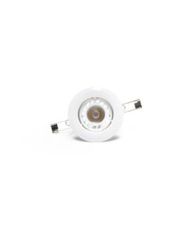 Support spot Led encastrable  rond blanc - Dekolight Leluminaireled.com