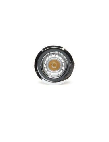 Support spot Led encastrable  rond chromé - Dekolight Leluminaireled.com