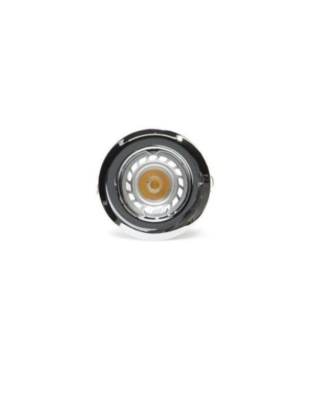 Support spot Led encastrable  rond chromé - Dekolight Leluminaireled.com