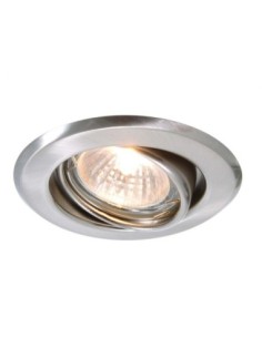 Support spot Led encastrable orientable rond alu brossé - Dekolight Leluminaireled.com