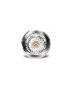 Support spot Led encastrable orientable rond alu brossé - Dekolight Leluminaireled.com 2