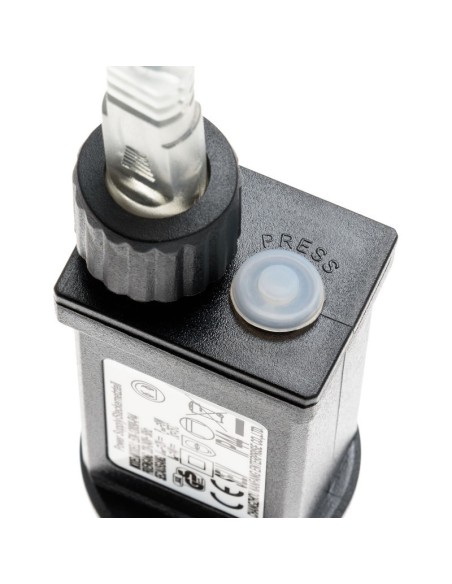 Guirlande lumineuse cuivrée 400 microleds  blanc chaud - Lotti Leluminaireled.com