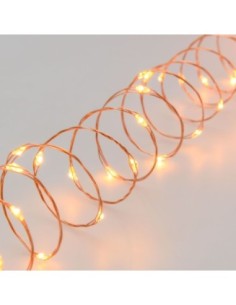 Guirlande lumineuse cuivrée 200 microleds  blanc chaud - Lotti Leluminaireled.com 2