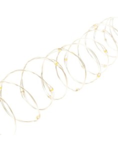 Guirlande lumineuse argentée 400 microleds  blanc chaud - Lotti Leluminaireled.com 2