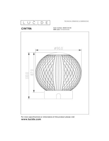 Lampe de table Led rechargeable  - Lucide - Cintra Leluminaireled.com