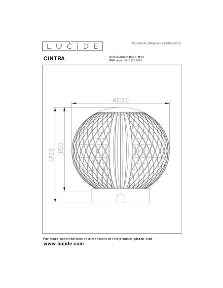 Lampe de table Led rechargeable  - Lucide - Cintra Leluminaireled.com