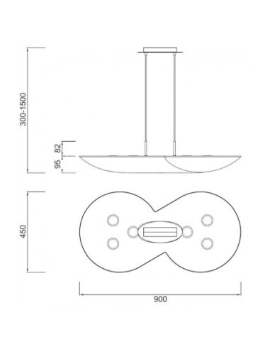 Suspension Led blanche - Mantra - Flow Leluminaireled.com
