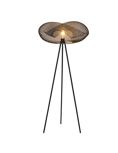 Lampadaire Led intérieur métal noir - Sampa Helios - Bloom Leluminaireled.com