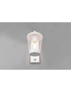 Applique murale extérieure blanche avec détecteur culot E27 - Trio - Cavado Leluminaireled.com 2