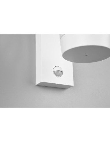 Applique murale extérieure blanche avec détecteur culot E27 - Trio - Cavado Leluminaireled.com