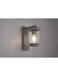 Applique murale extérieure anthracite avec détecteur culot E27 - Trio - Cavado Leluminaireled.com
