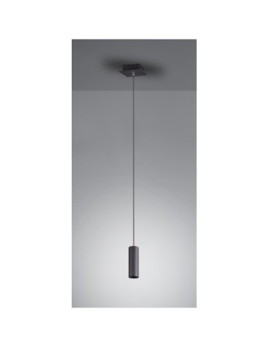 Suspension Led 1 lampe culot GU10 noir - Trio - Marley Leluminaireled.com