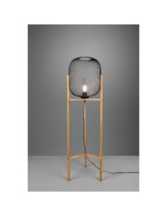 Lampadaire Led métal et bois culot E27 - Trio - Calimero Leluminaireled.com 2