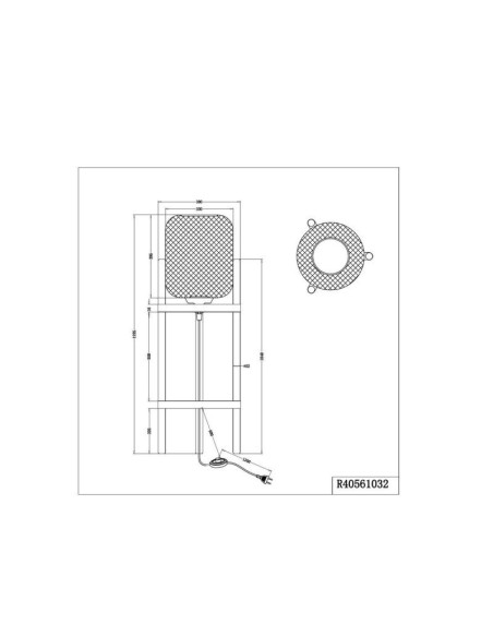 Lampadaire Led métal et bois culot E27 - Trio - Calimero Leluminaireled.com