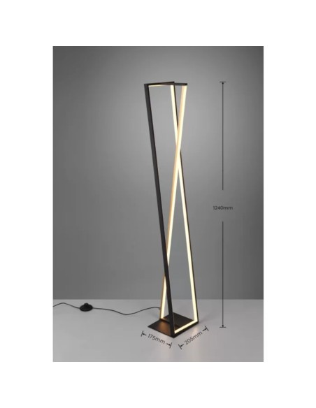 Lampadaire Led  intensité lumineuse et température de couleur variables - Trio - Edge Leluminaireled.com