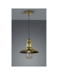 Suspension Led laiton fumé culot E27 - Trio - Fisherman Leluminaireled.com