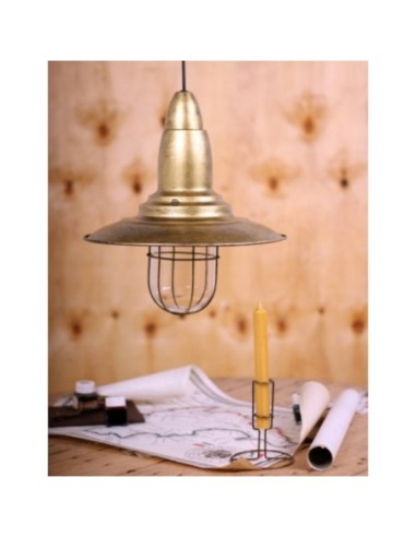 Suspension Led laiton fumé culot E27 - Trio - Fisherman Leluminaireled.com