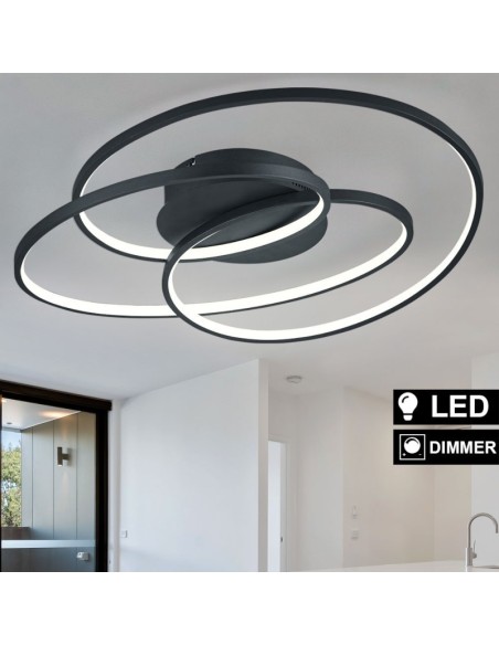 Plafonnier Led intégrée luminosité variable - Trio - Gale Leluminaireled.com