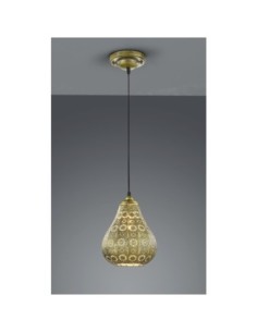 Suspension Led laiton fumé culot E14 - Trio - Jasmin Leluminaireled.com 2