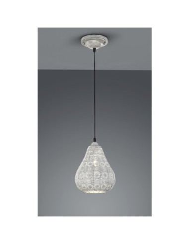 Suspension Led gris ancien culot E14 - Trio - Jasmin Leluminaireled.com