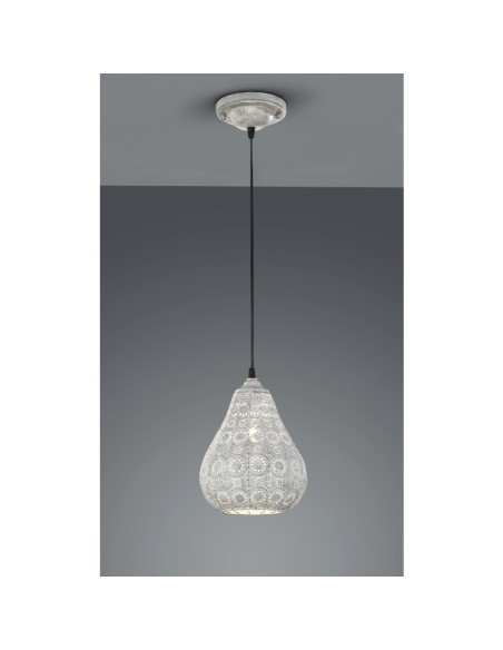 Suspension Led gris ancien culot E14 - Trio - Jasmin Leluminaireled.com