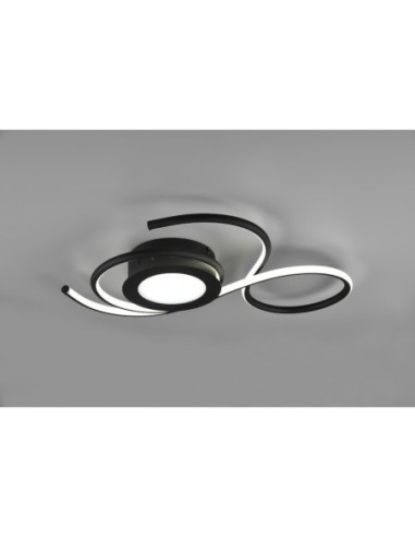 Plafonnier/applique Led intégrée luminosité variable  noir PM - Trio - Jive Leluminaireled.com