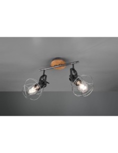 Plafonnier/applique Led 2 lampes culot E27 - Trio - Madras II Leluminaireled.com 2