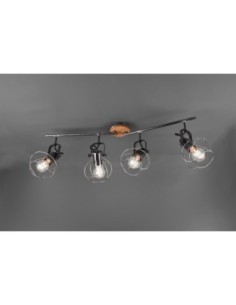 Plafonnier Led 4 lampes culot E27 - Trio - Madras IV Leluminaireled.com 2