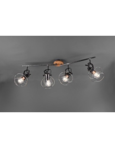 Plafonnier Led 4 lampes culot E27 - Trio - Madras IV Leluminaireled.com