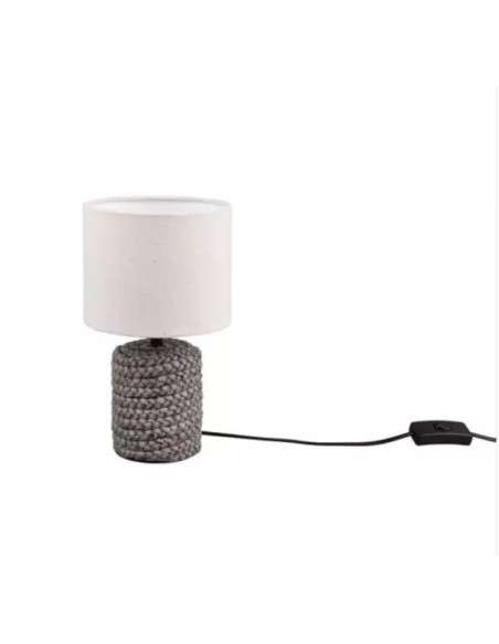 Lampe de table  culot E14 céramique abat-jour tissu- Trio - Mala Leluminaireled.com