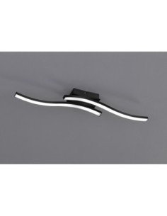 Plafonnier Led intégrée 2x500 lumens  noir - Trio - Route II Leluminaireled.com 2