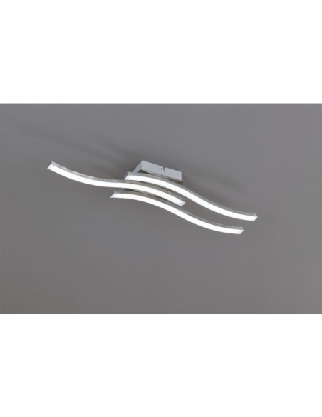 Plafonnier Led intégrée 3x500 lumens nickel mat - Trio - Route III Leluminaireled.com