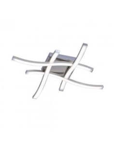 Plafonnier Led intégrée 4x500 lumens nickel mat - Trio - Route IV Leluminaireled.com