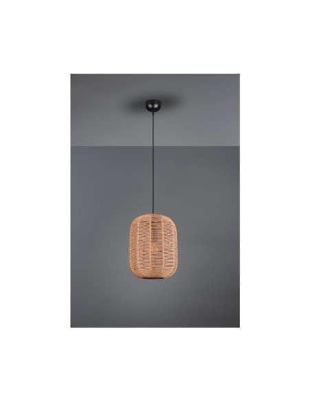 Suspension Led  sisal culot E27  - Trio - Runa Leluminaireled.com