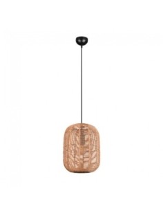 Suspension Led métal et sisal culot E27 diamètre 35 cm - Trio - Runa Leluminaireled.com