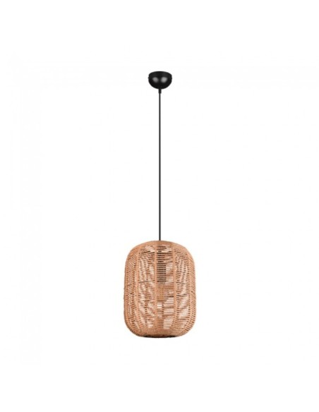 Suspension Led métal et sisal culot E27 diamètre 35 cm - Trio - Runa Leluminaireled.com