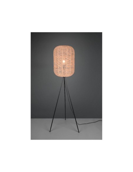 Lampadaire Led métal et sisal culot E27 - Trio - Runa Leluminaireled.com