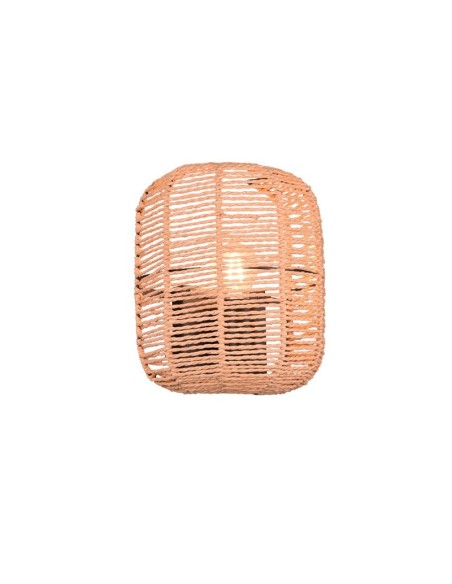 Applique murale Led métal et sisal culot E27 - Trio - Runa Leluminaireled.com
