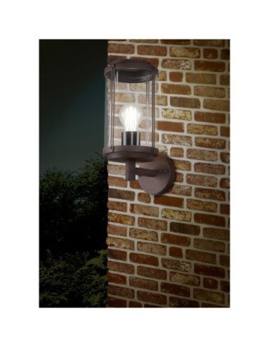 Applique murale extérieure rouille culot E27 - Trio - Tanaro Leluminaireled.com