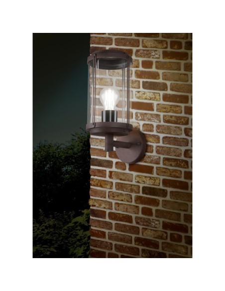 Applique murale extérieure rouille culot E27 - Trio - Tanaro Leluminaireled.com
