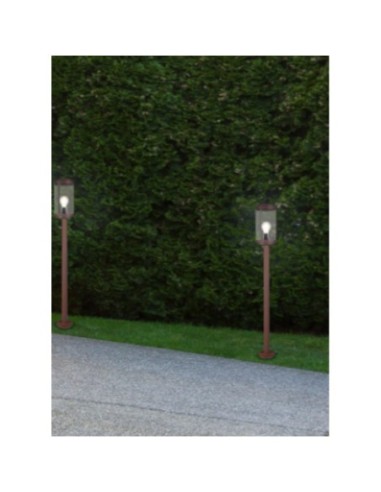 Borne extérieure rouille culot E27 - Trio - Tanaro Leluminaireled.com