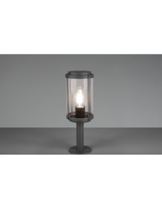 Potelet extérieur (tête de pilier) anthracite culot E27 - Trio - Tanaro Leluminaireled.com 2
