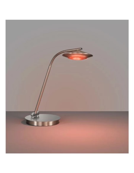 Lampe de table nickel intensité variable Led - Fischer & Honsel - Beta Zig Leluminaireled.com