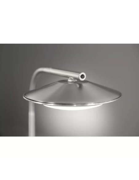 Lampe de table nickel intensité variable Led - Fischer & Honsel - Beta Zig Leluminaireled.com