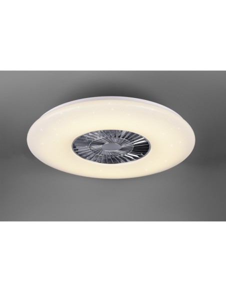 Plafonnier/ventilateur dimmable à changement de température de couleur - Trio - Visby Leluminaireled.com