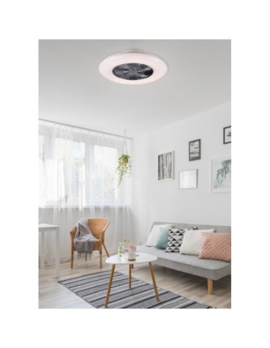 Plafonnier/ventilateur dimmable à changement de température de couleur - Trio - Visby Leluminaireled.com